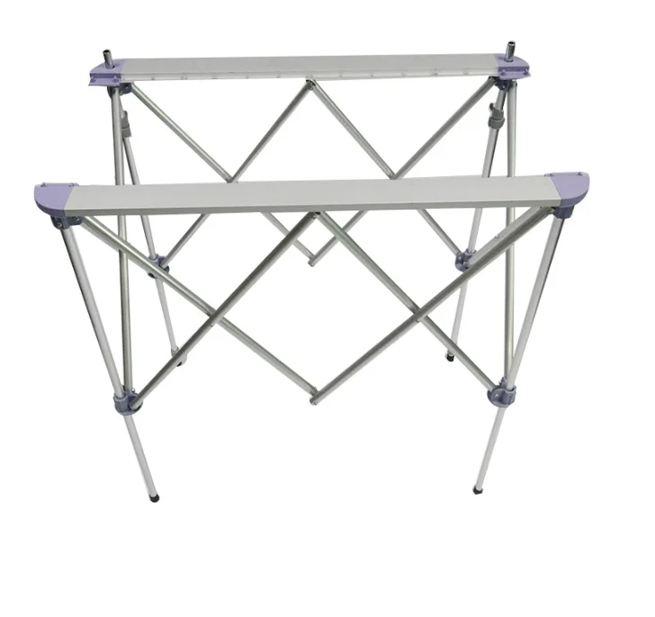 Proper Price Exhibition Advertising Display Foldable Aluminum Alloy Frame Lighted Promotion Table Counter