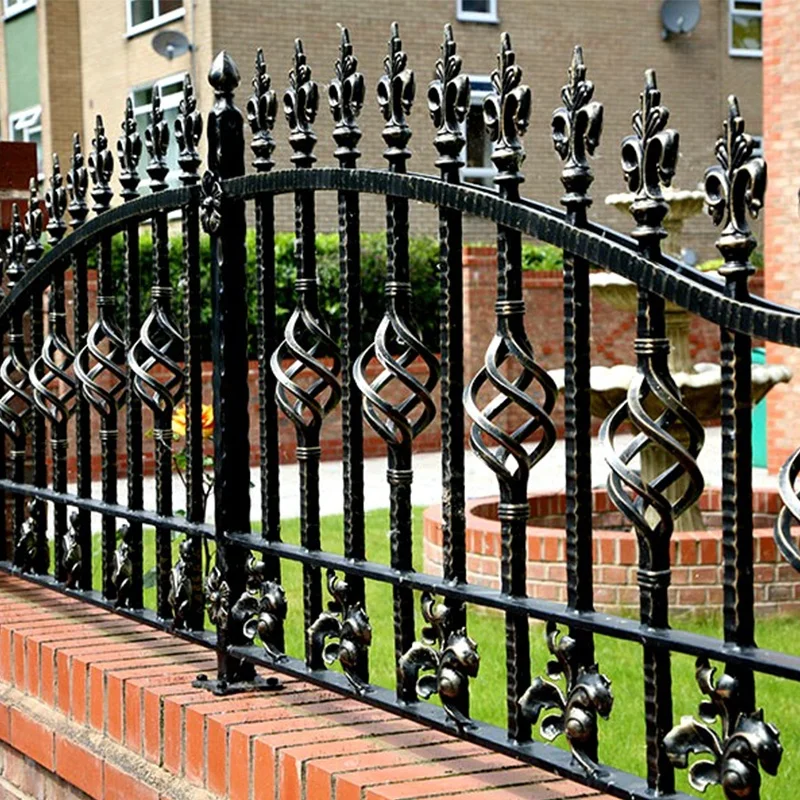 cast iron fence houston acorn finials iron fences garden designs outdoor wrought iron fence
