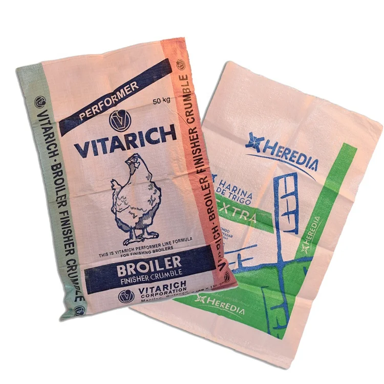 25kg 50kg 100kg XINFENG World wholesale durable high tensile strength decomposable pp woven bag packing dog cat cattle feed