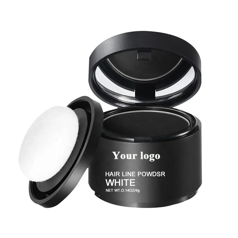 Customized Hairline Powder with Root Touch Cover Up Conceals Coverage Thinning Hair Loss Toppers for Women Men Beard Gray Fibers