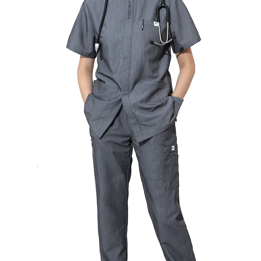 Wholesale Comfortable Nurse Uniform Women Hospital Uniforms V-neck Medical Scrubs Sets Custom