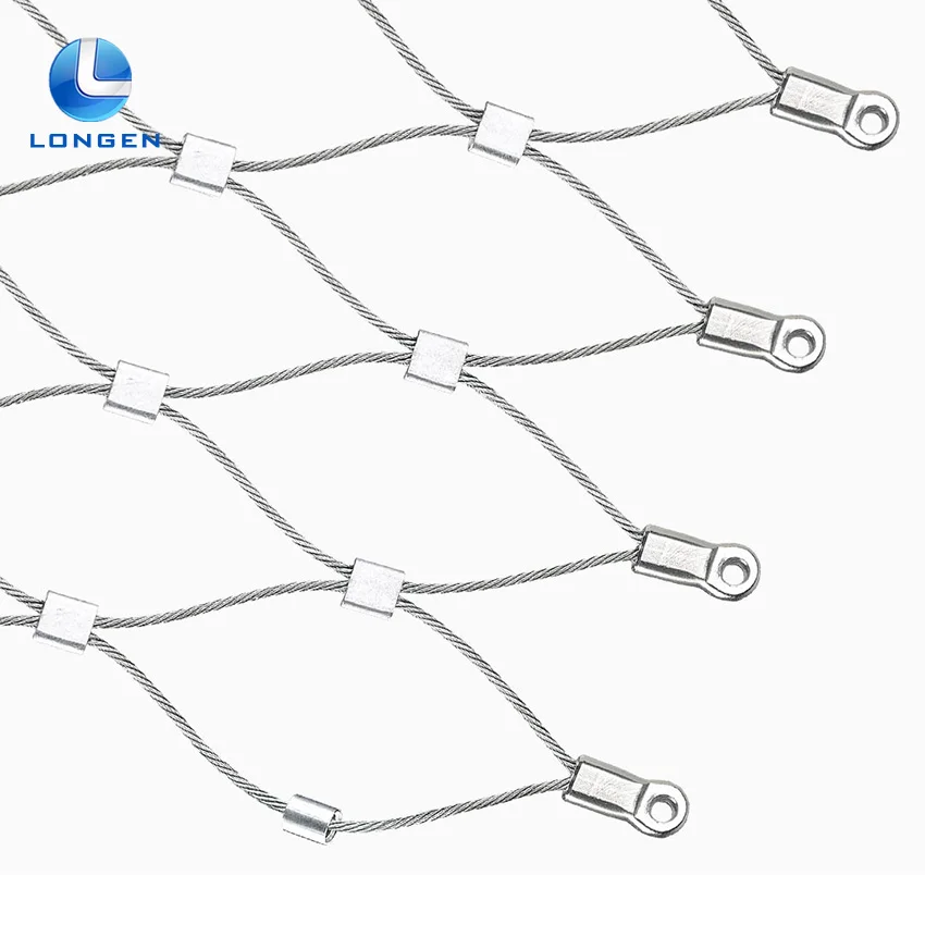 Гибкая кабельная сетка из нержавеющей стали, проволочная сетка, сетка для балюстрады, защитная веревка, сетка