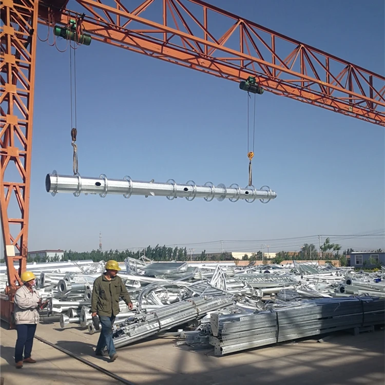 100ft 200ft 20m 30 meter High quality and low price telecom steel monopole Tower and Radio TV Antenna Telecom Tower