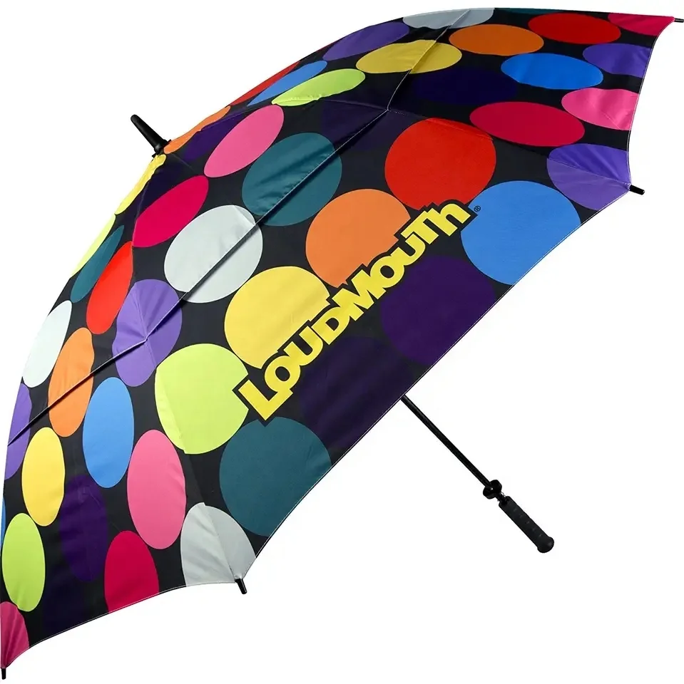LS Double Canopy Automatic Golf Umbrella Extra Large Oversize travel automatic Windproof Waterproof for Men and Women
