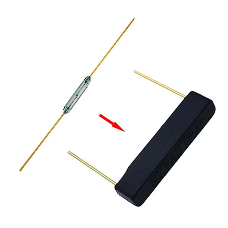 MKA10110 Form-A SPST DIP Plastic Housed Reed Switches Magnetic Normally Open Contact Reed Switch Sensors