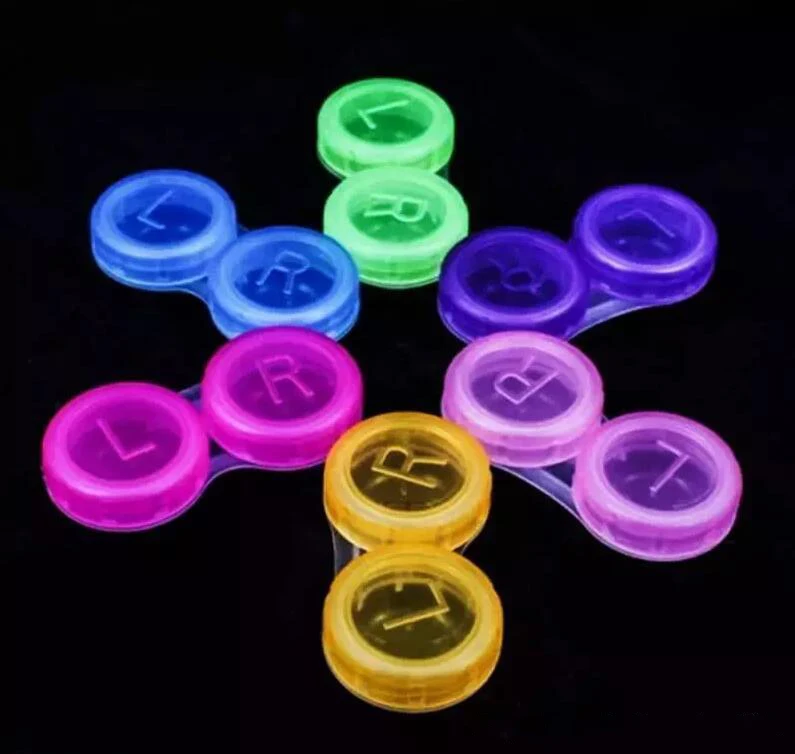 
High Quality Colorful Case Contact Lenses Box & Case Fashion Contact Lens Case Promotional Gift Free Shipping 