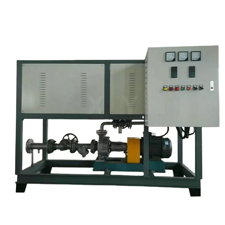200KW electric thermal oil heater system for heating reaction kettle