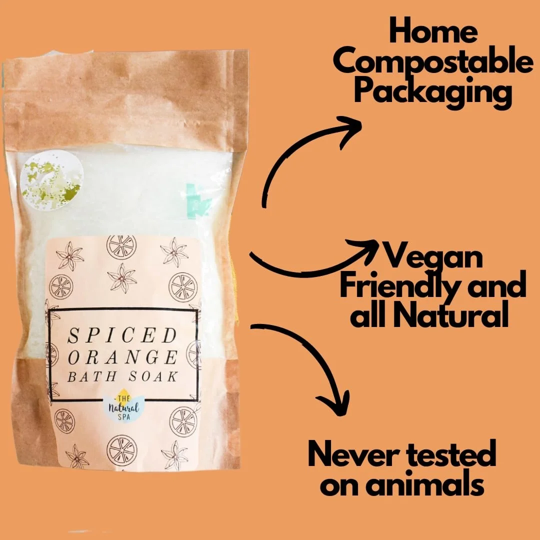 Natural Orange Soothing Relaxing Free Packaging Essential Oils Epsom Salts For Your Muscles And Skin