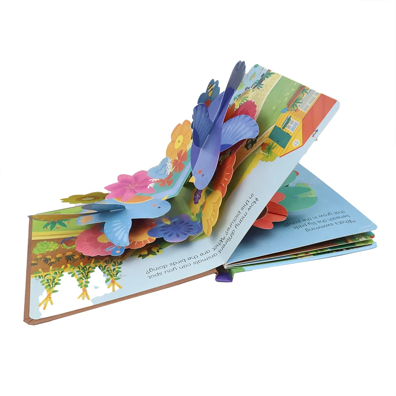 Pop up Books Customized English Story Educational 3D Offset Printing Customization Oem Hot Sale Kids Baby for Children Art Paper