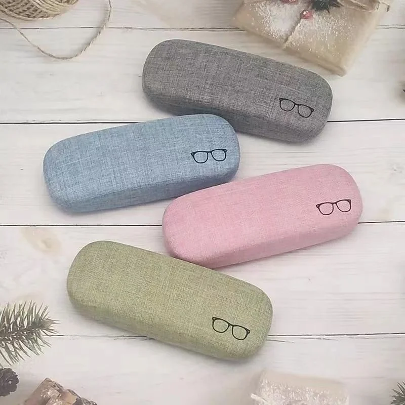 New Fashion Hot Sale Custom Logo leather eyewear accessories Metal Optical Spectacle Eyewear Eyeglass Glasses Case