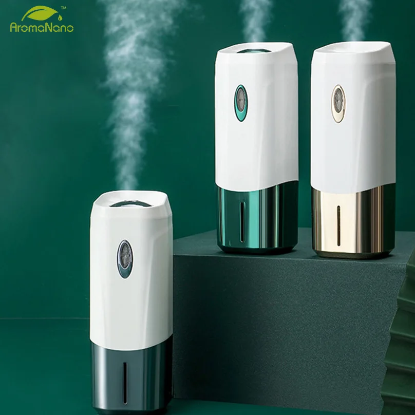 AromaNano Anhydrous Diffuser Humidifier Battery led Ultrasonic Air Aromatherapy Aroma Diffuser Essential Oil Defuser Humidifier