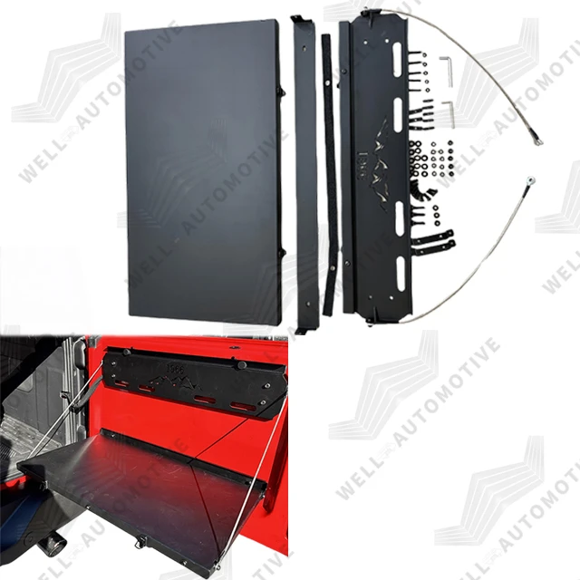 Popular 4x4 Tailgate Folding Table Steel DROP DOWN TAILGATE TABLE Aftermarket Tailgate Fold Down Table Kit for bronco 21+