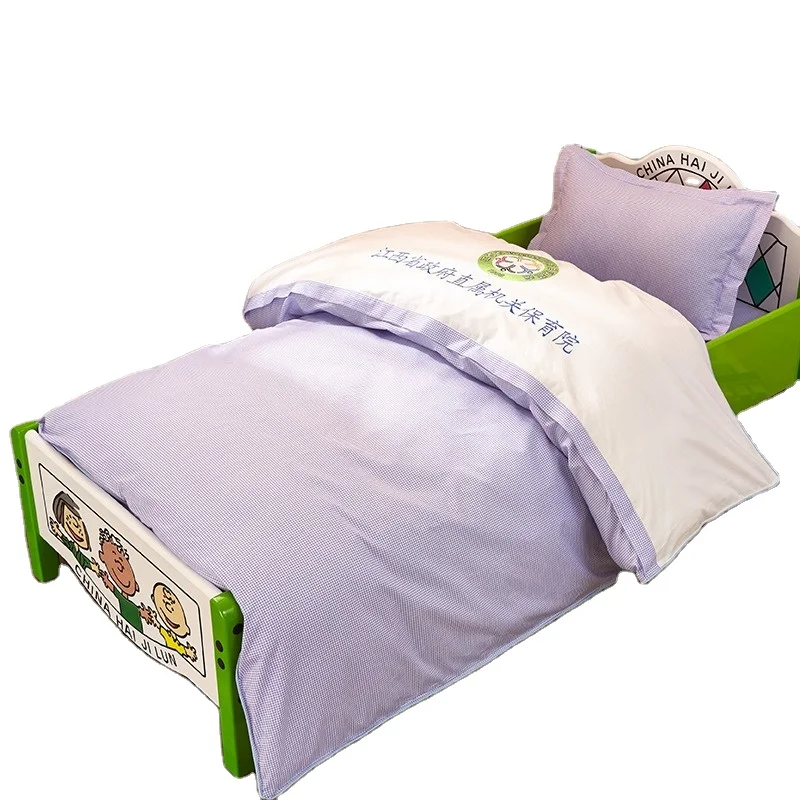 
European And American King Size Fashion Cute Baby Mattress Pillowcase Quilt Cover For Toddlers 