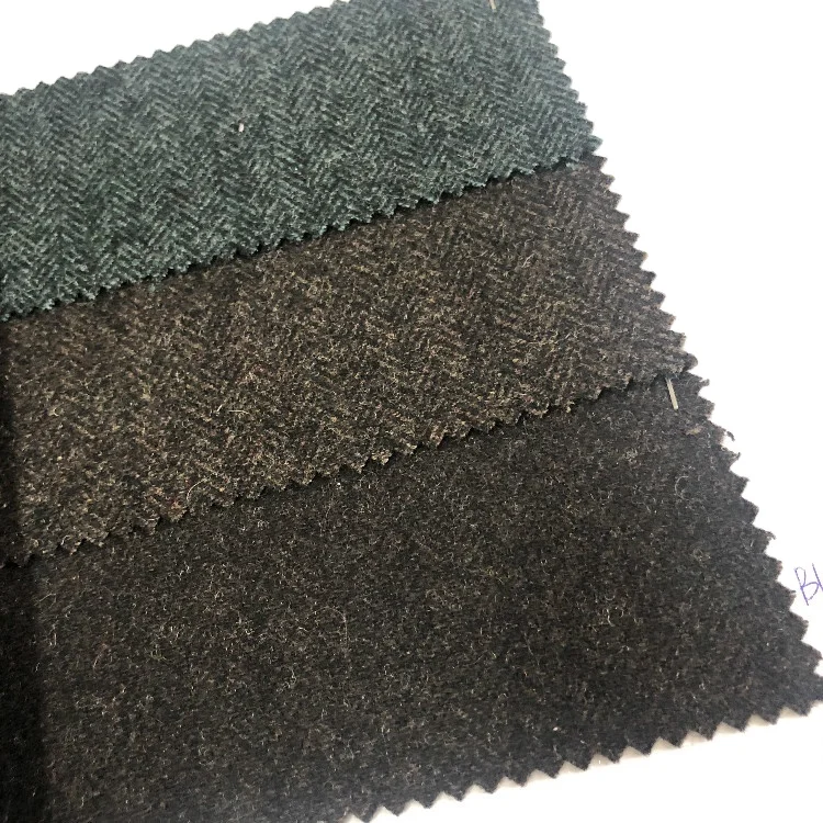 
Vintage herringbone England Style suit fabric 50% wool 