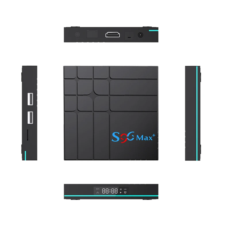ТВ-приставка S96 MAX plus Android 11 0 4 + 64 Гб поддержка Netflix