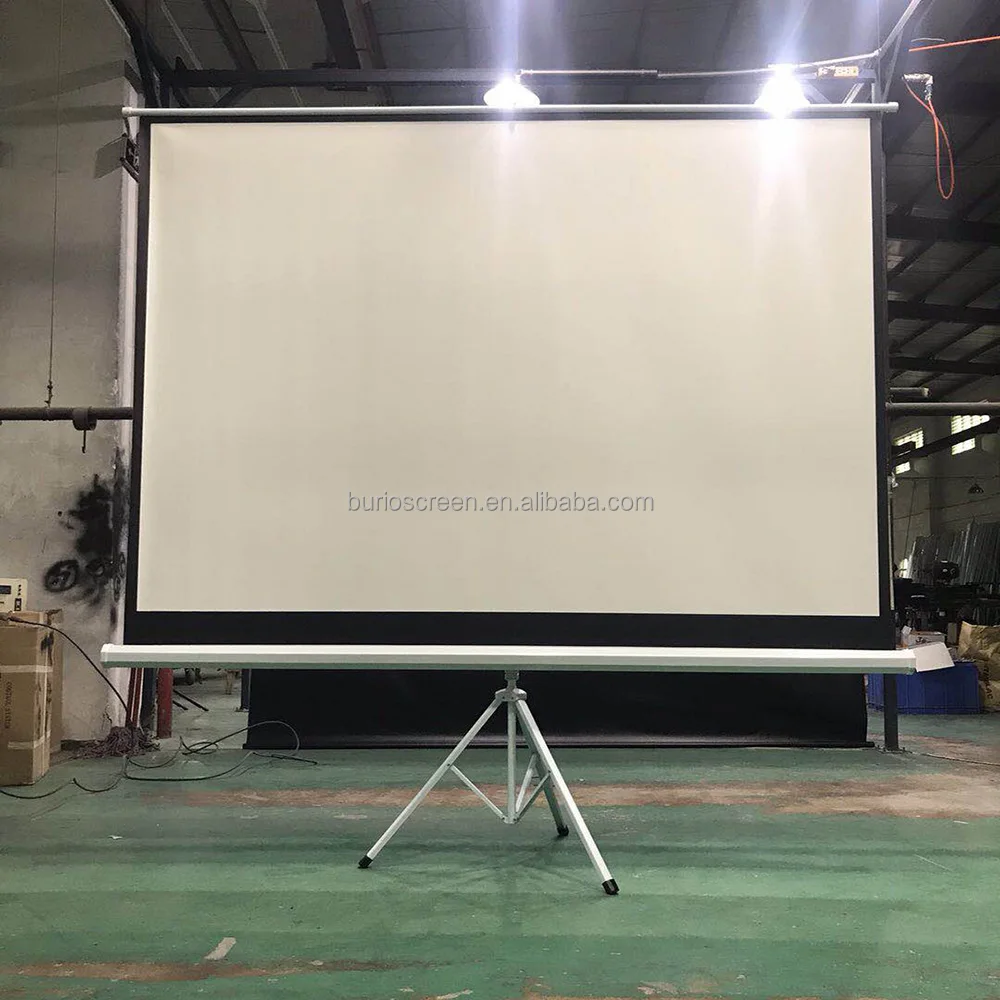 Good Quality Tripod Projector Screen Outdoor Portable Floor Standing Projection Screen