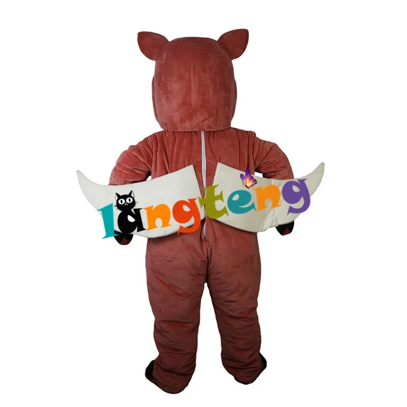 773 Business Customized Cute Pink Flying Pig Swine With Wings Cosplay Costumes Cartoon Halloween Mascot For Adults