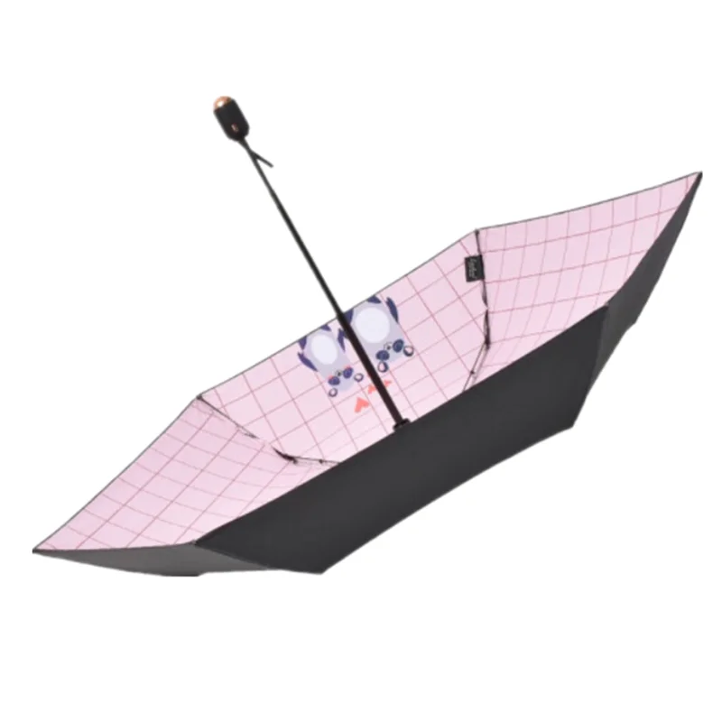 Автоматическая 3 складной зонтик от солнца, принт «кролик», с внутренней стороны дизайна зонтика 3 физиотерапевтическое оборудование