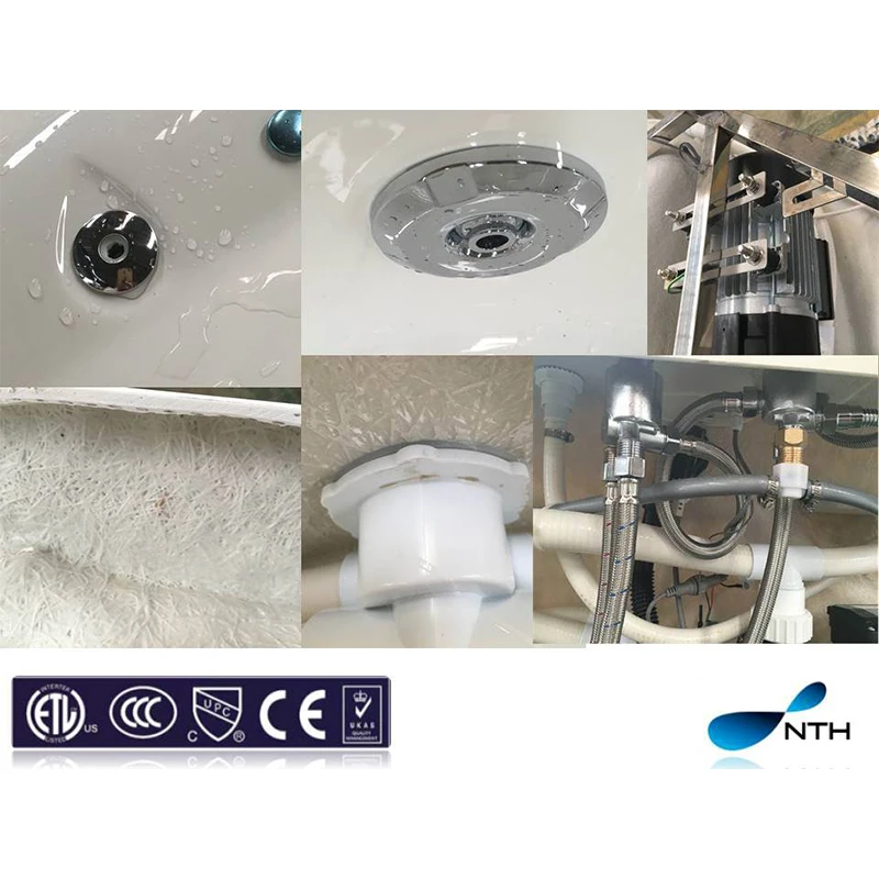 NTH Hot Sale Products High Quality Bubble Bath Hot Tub Hydro massage Whirlpool SPA Modern Center China supplier