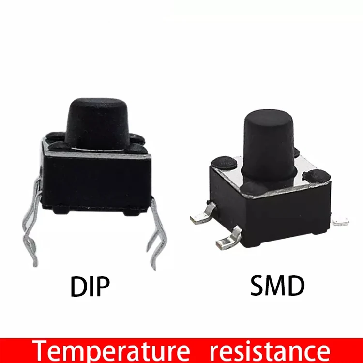 High quality high temperature resistant patch tact switch 4.5*4.5*3.8-8MM environmental protection key switch