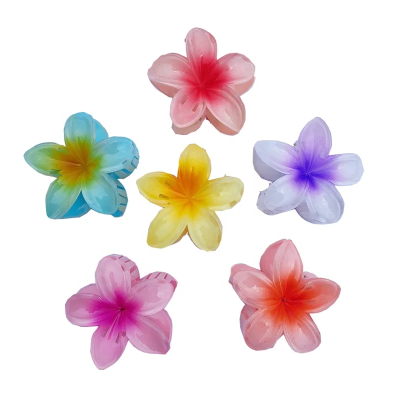 Girls Barrette Crab Hair Claws Ponytail Hairpins Bath Barrette Headwear AccessoriesKorea Flower Shape Hair Claw Clip for Women