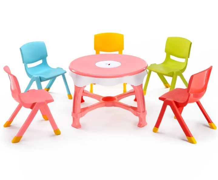 New arrival kids furniture desk children round study table and chair