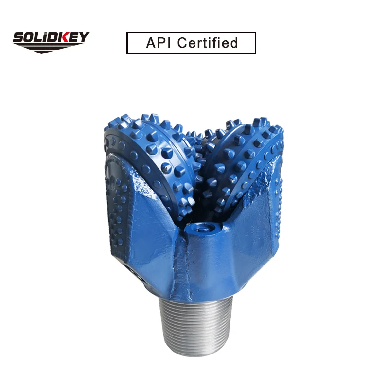 Трехшарошечное буровое долото IADC537G TCI 6 дюймов (152,4 мм), трехшарошечное долото для нефтяного бурения, Эластомерное герметичное поворотное долото