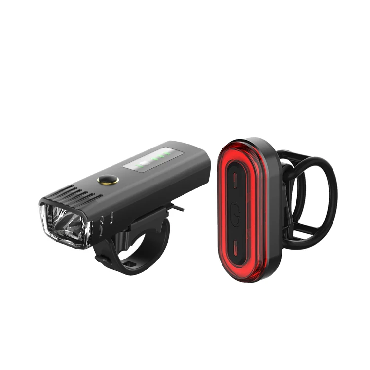 Machfally EOS220 BK840 USB Rechargeable Bike Light Set,Powerful Lumens Bicycle Front Light Free Tail Light,LED Bike Front Light