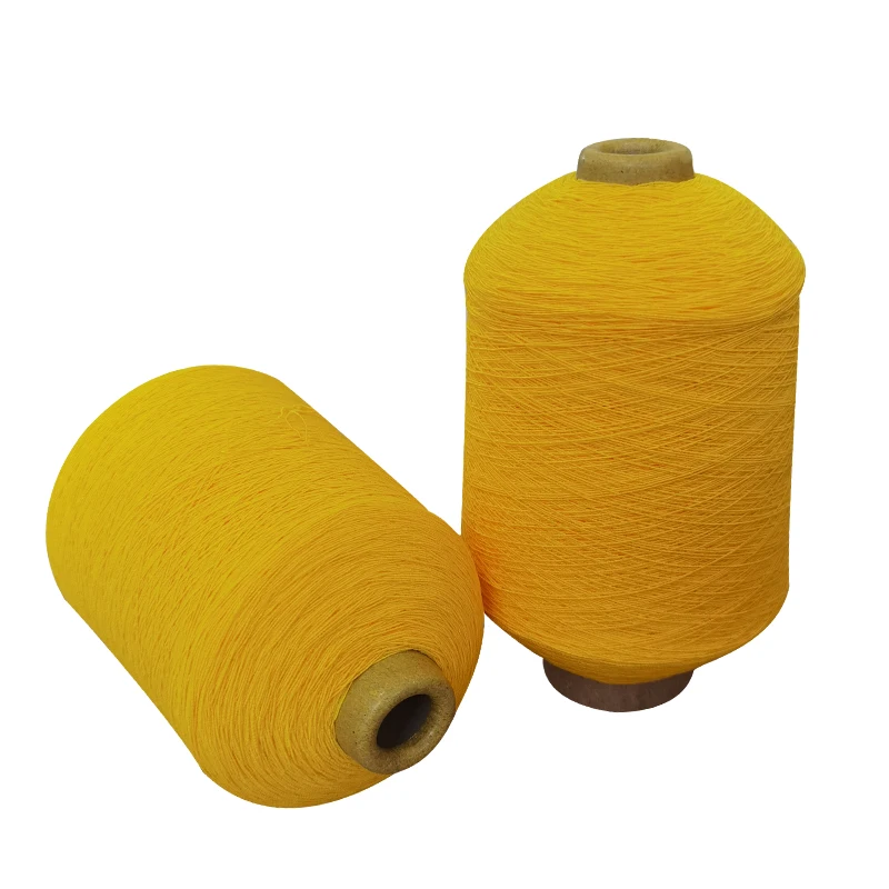 90#7575 black white natural latex talcum rubber thread elastic rubber polyester covered yarn