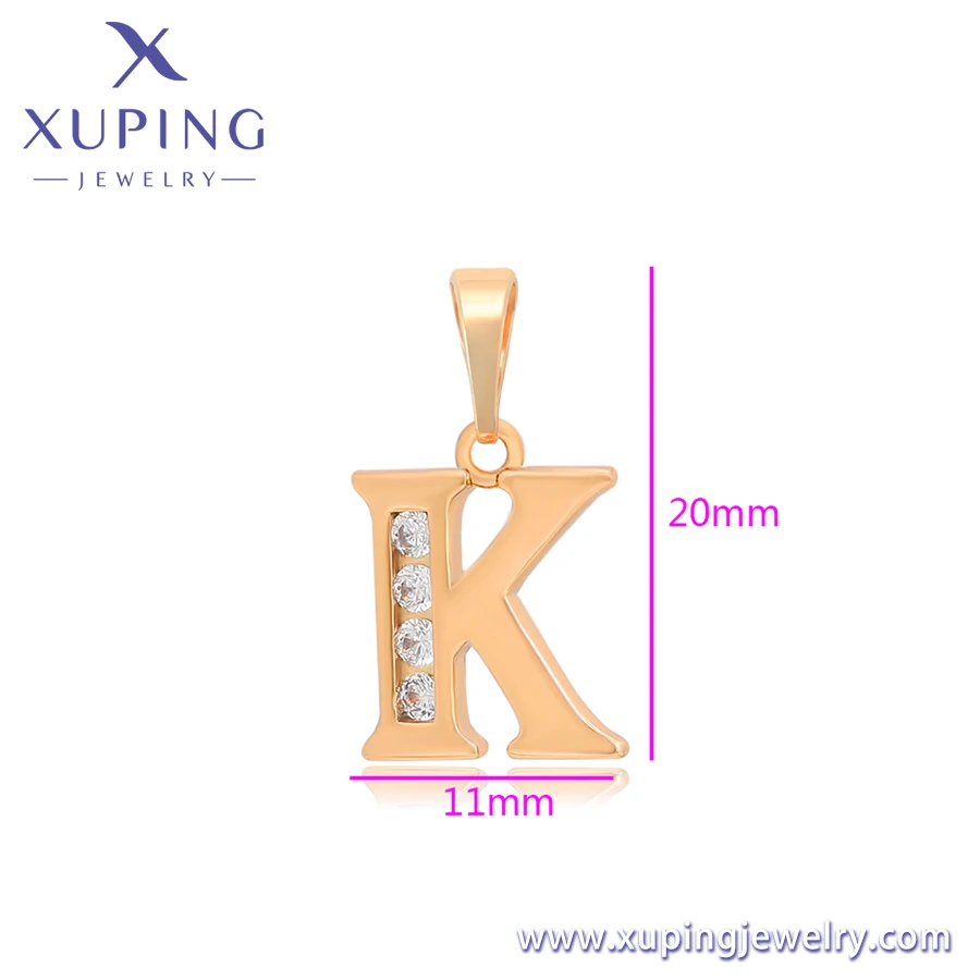 X000801993 xuping ювелирные изделия элегантный простой 18k позолоченный кулон Кей циркон