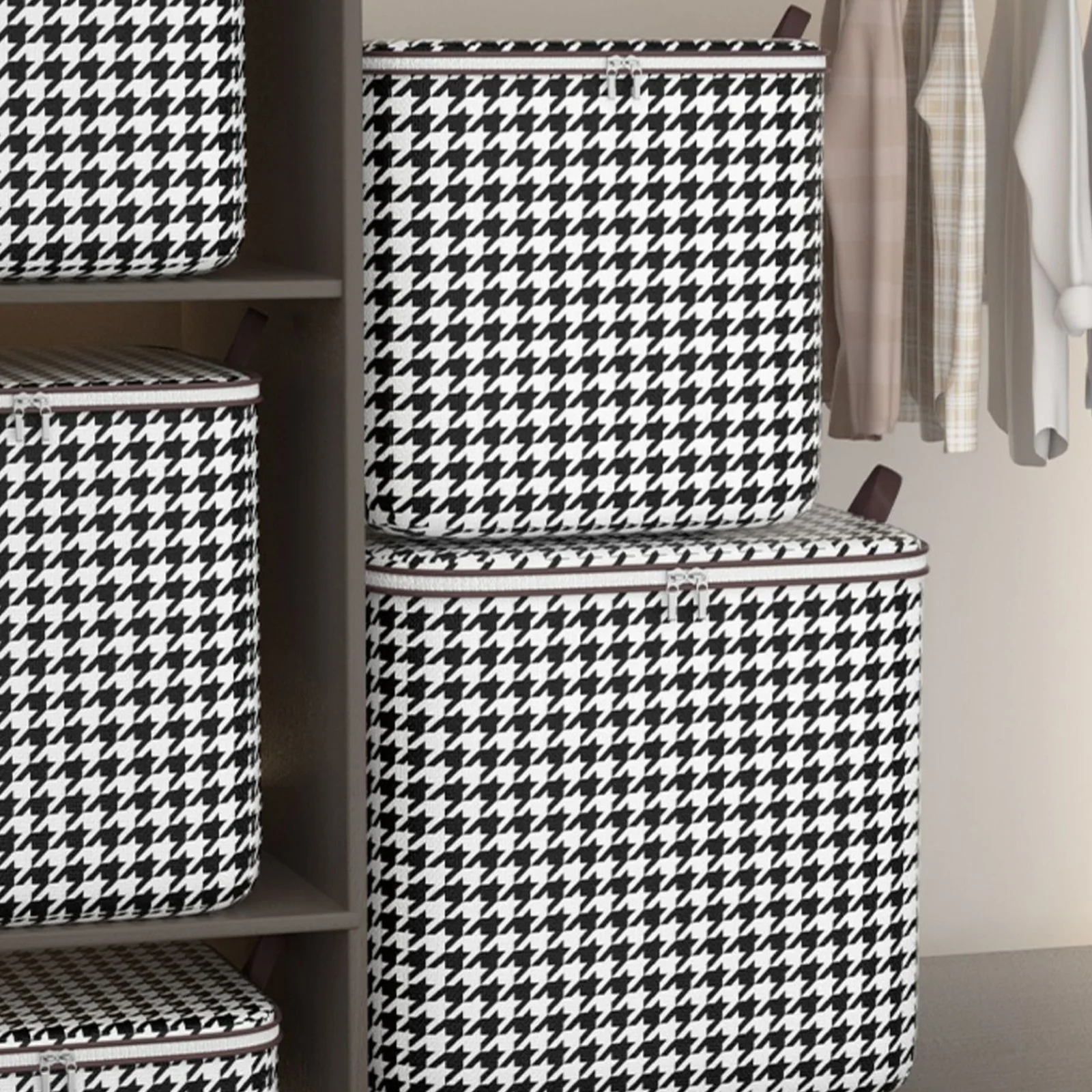 Clothing Storage Basket Household Artifact Fabric Pants Folding Storage Bag Moisture-Proof Quilt Storage Bag