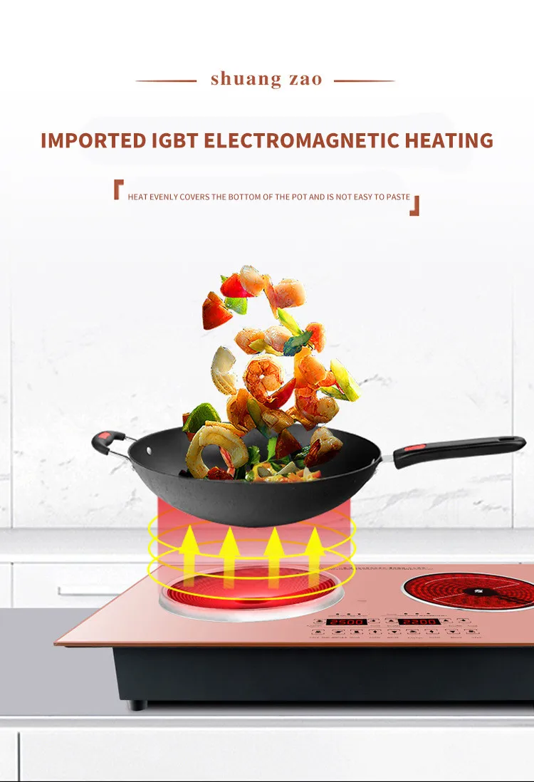 Hot Sell Double Hobs 2 Plate Induction Cooker Two Burners Electric Ceramic Stove Induction Cooktop