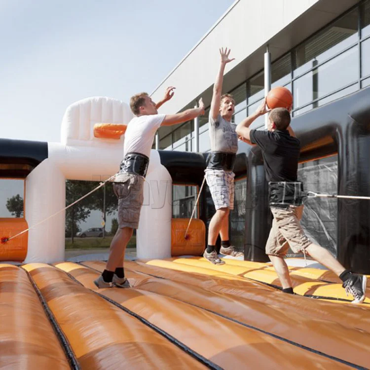 Arena inflatable Soccer  basketball game field basketball court inflatable basketball jump shot