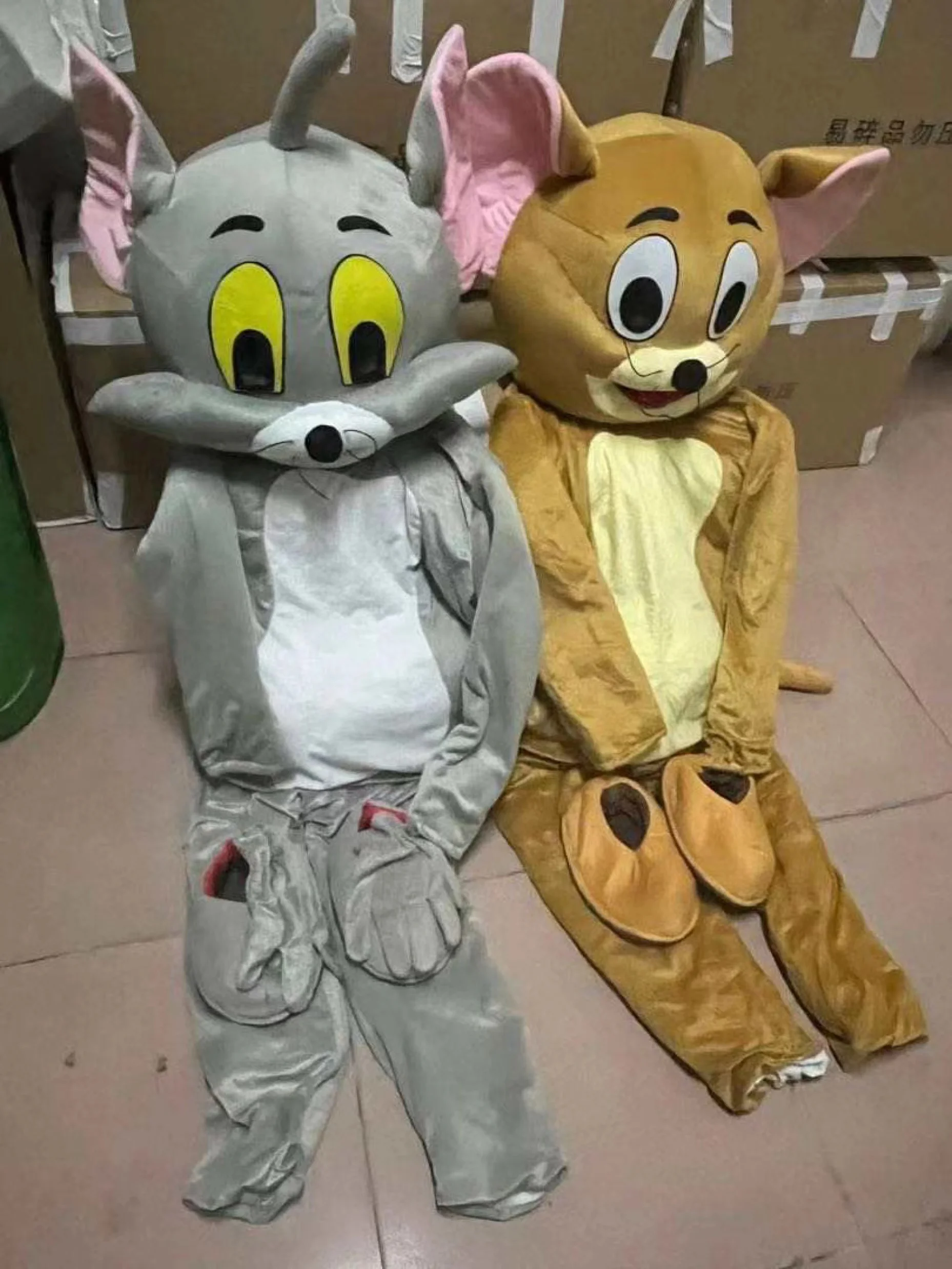 Костюм талисмана Tom Cat And Jerry Mouse для косплея распродажа