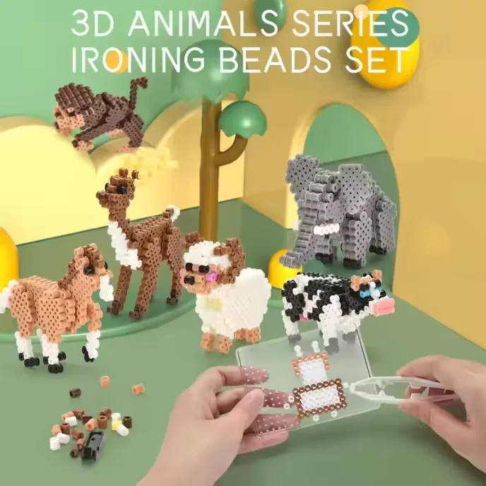 2021 развивающие игрушки онлайн распродажа детские 3D игрушки-пазлы для животных Эко 5 мм набор из бисера «сделай сам»