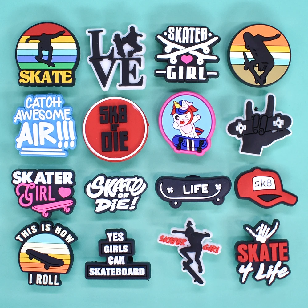 Sandals Accessories For Soft Pvc Clogs Shoe Decorations Buckle Charms Skate Skiing Shoe Charms For Clog Decoration Charms