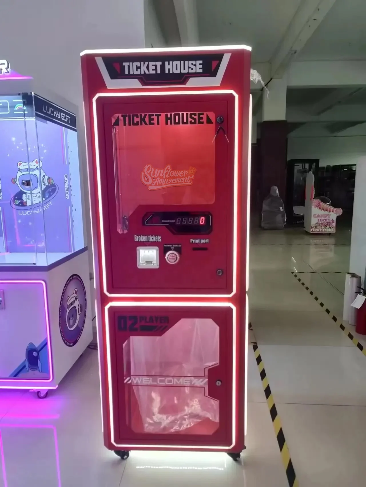 Three Players Printing Machine Electronic Lottery Ticket Counting Machine Ticket Eater Machine for Sale