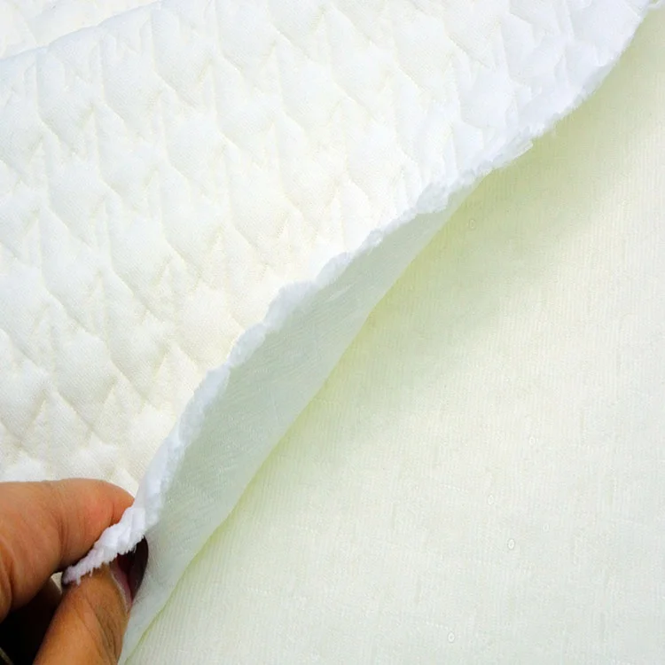 New designs sandwich solid 98polyester 2spandex jacquard knit fabric for garment