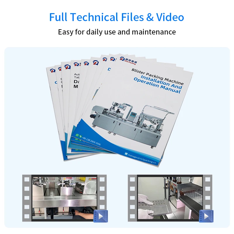 DPP-250 High Speed Alu Pvc Flat Plate Strip Foil Capsule Blister Packing Machine Price For Pack Vitamin Tablet