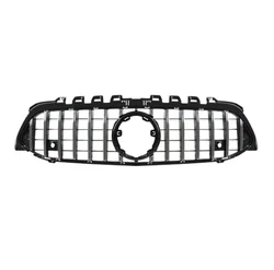 GTR Type Front Bumper Grill For Mercedes Benz A Class W177 Facelift Panamericana Hood Grille  2019-2021
