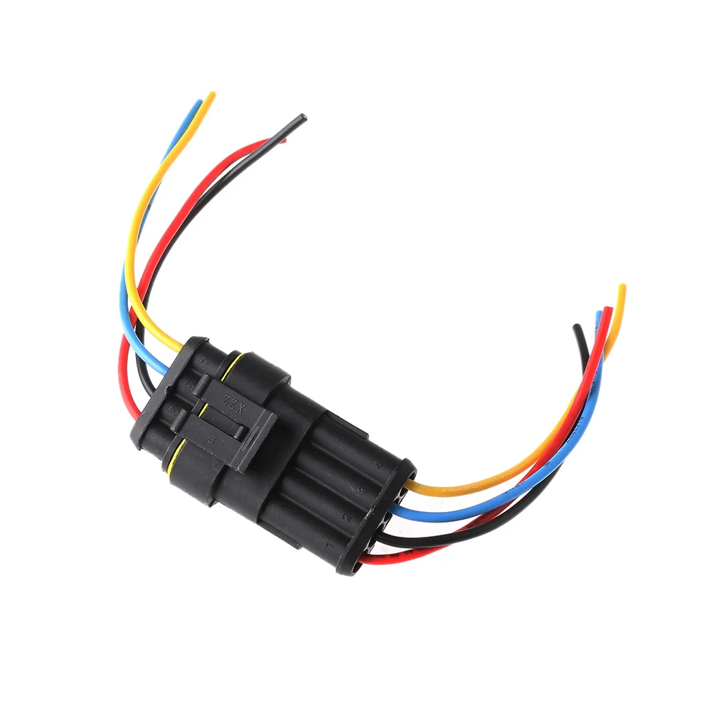 New 1/2/3/4/5/6 Pin Car Waterproof Electrical Connector HID Plug with Electrical Wire Cable Auto Truck Wire Harness