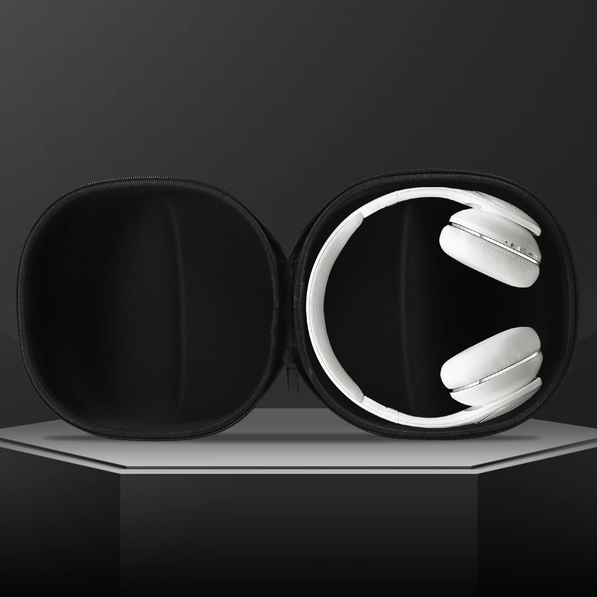 Factory custom eva rectangle earphone hard carrying case eva carry case  headphone