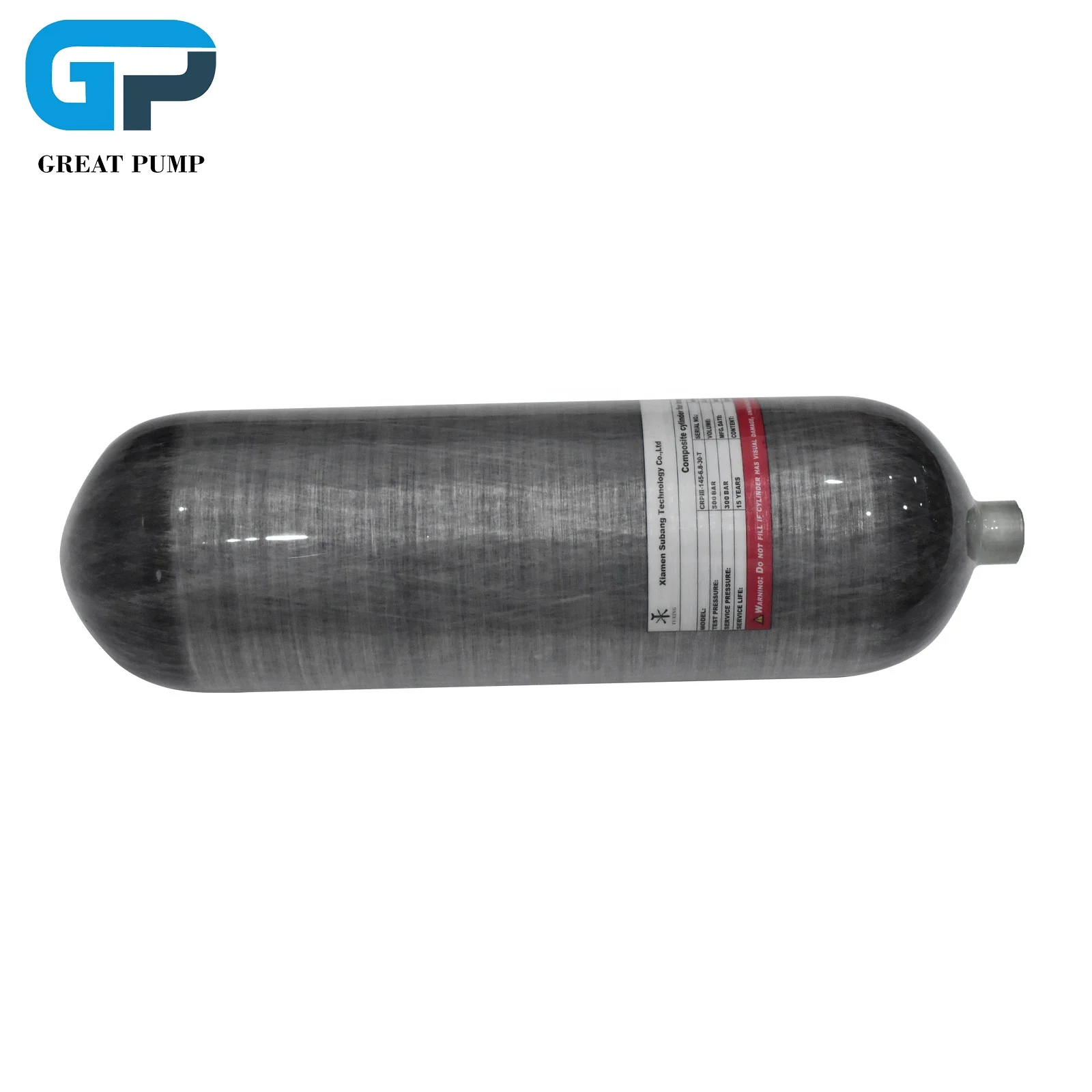 GP High Pressure Hpa 6.8L 4500psi 30mpa 300bar Fully Wrapped Composite M18*1.5 Outdoor Diving Carbon Fiber Gas Bottle Air Tank