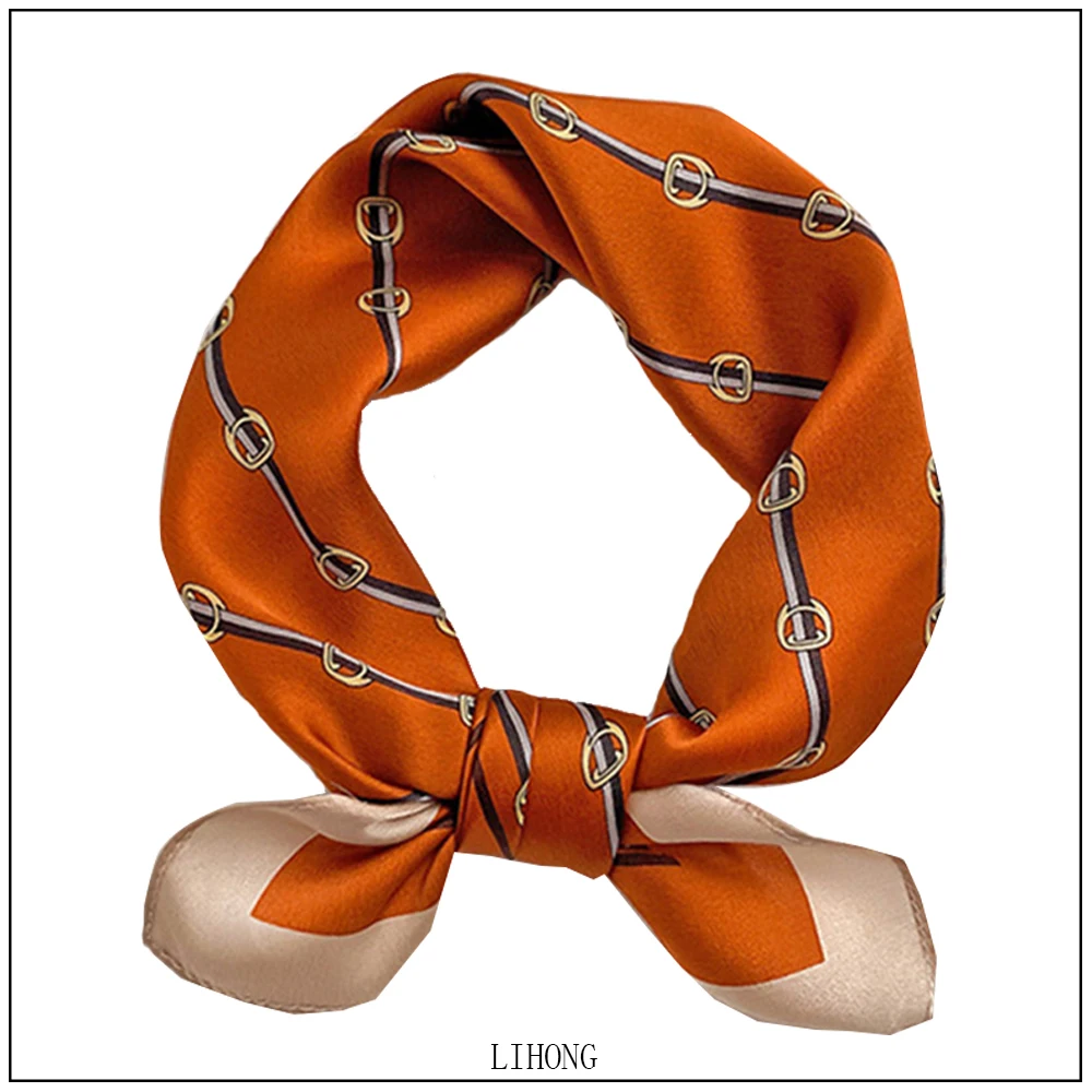 Fashion custom digital printing square silk scarves 100% silk scarf