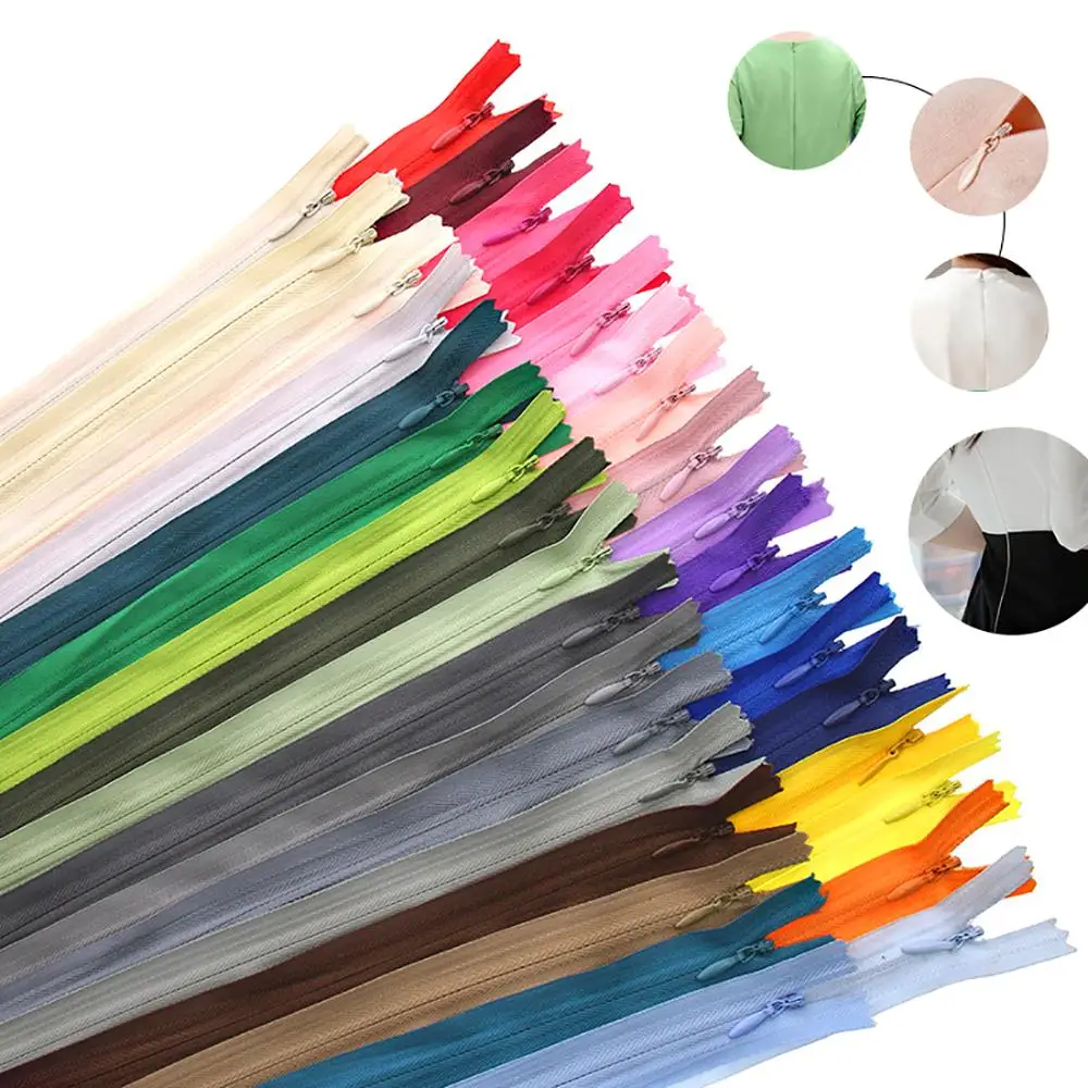 2021Invisible Zipper Nylon Coil Zipper For DIY Handcraft Cloth Sewing Accessories