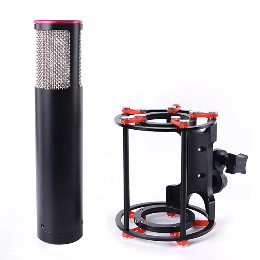 26mm capsule large diaphragm condenser microphone with bazooka shape for home or professional studio recording