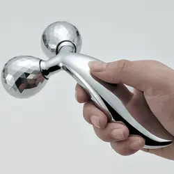 Y Shape 3D Microcurrent 360 Rotation Facial Lifting Beauty Tool Slim Face Massage Roller