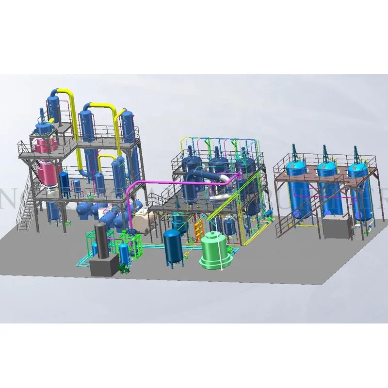 Waste oil distillation base oil SN350 base oil regeneration plant
