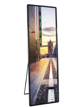 ZAXTEAM Retail Window Digital Stand Screen 4g Wifi Portable Seamless Splice P2 Indoor Led Poster Totem Display Screen