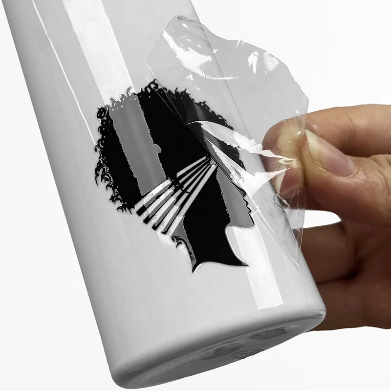 Настраиваемая Водонепроницаемая наклейка для холодной передачи 3D УФ-передачи чашек 16 унций стеклянные банки